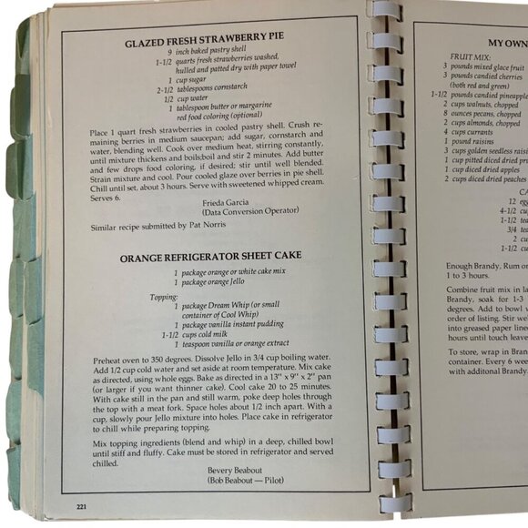 The Frontier Airlines Family Cookbook Spiral-Bound by Pilots Wives Club 1979 - Picture 14 of 15